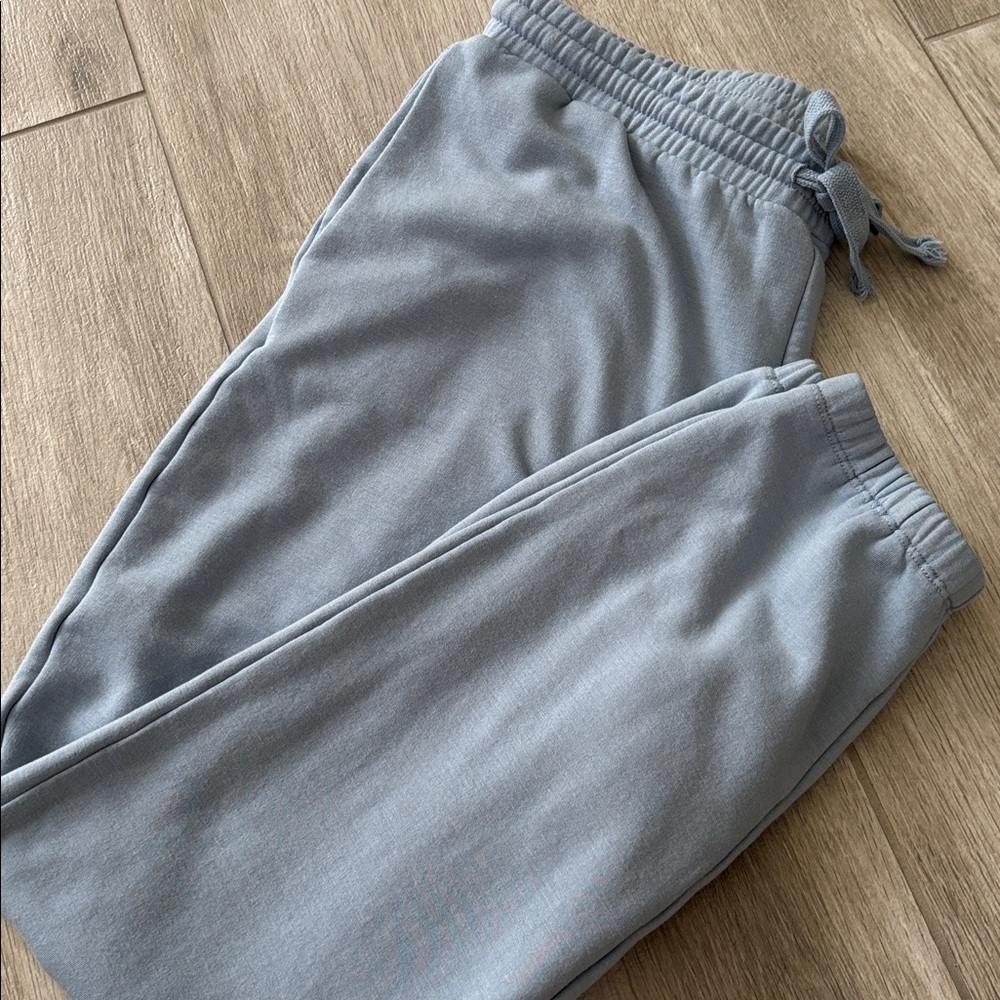Madewell Light Blue Super Soft Jogger Sweatpants With Pockets Size Medium - Picture 11 of 11